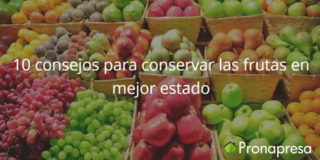 10 consejos para conservar las frutas en mejor estado - Tienda Naturista Pronapresa - Bienestar, Consejos, Dato Curioso, Dieta, Naturopatía, Nutrición, Salud