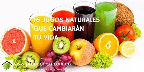16 jugos naturales que cambiarán tu vida - Tienda Naturista Pronapresa - Antioxidantes, Bienestar, Consejos, Dieta, Medicina Tradicional, Naturopatía, Nutrición, Recetas, Salud