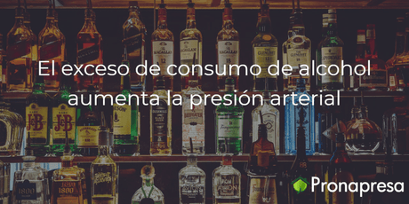 El exceso en el consumo de alcohol puede aumentar la presión arterial. - Tienda Naturista Pronapresa - Bienestar, Consejos, Dato Curioso, Hipertensión, Salud, Sistema Circulatorio