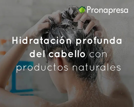 Hidratación profunda del cabello con productos naturales