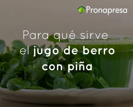 Para qué sirve el jugo de berro con piña