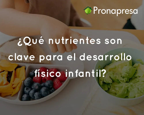 ¿Qué nutrientes son clave para el desarrollo físico infantil?
