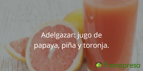 Adelgazar : Jugo de papaya, piña y toronja - Tienda Naturista Pronapresa