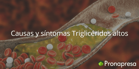 Causas y síntomas Triglicéridos altos - Tienda Naturista Pronapresa - Bienestar, Colesterol, Consejos, Diabetes, Naturopatía, Nutrición, Obesidad, Salud, Triglicéridos