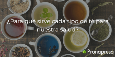 ¿Para qué sirve cada tipo de té? - Tienda Naturista Pronapresa - Bienestar, Consejos, Dato Curioso, Naturopatía, Nutrición, Recetas, Salud