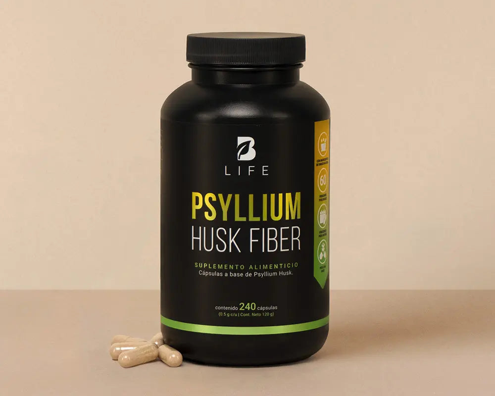 Ingredientes Psyllium Husk Fiber B Life | Fibra de Cáscara de Psyllium Mejora la salud digestiva Beneficia la microbiota intestinal