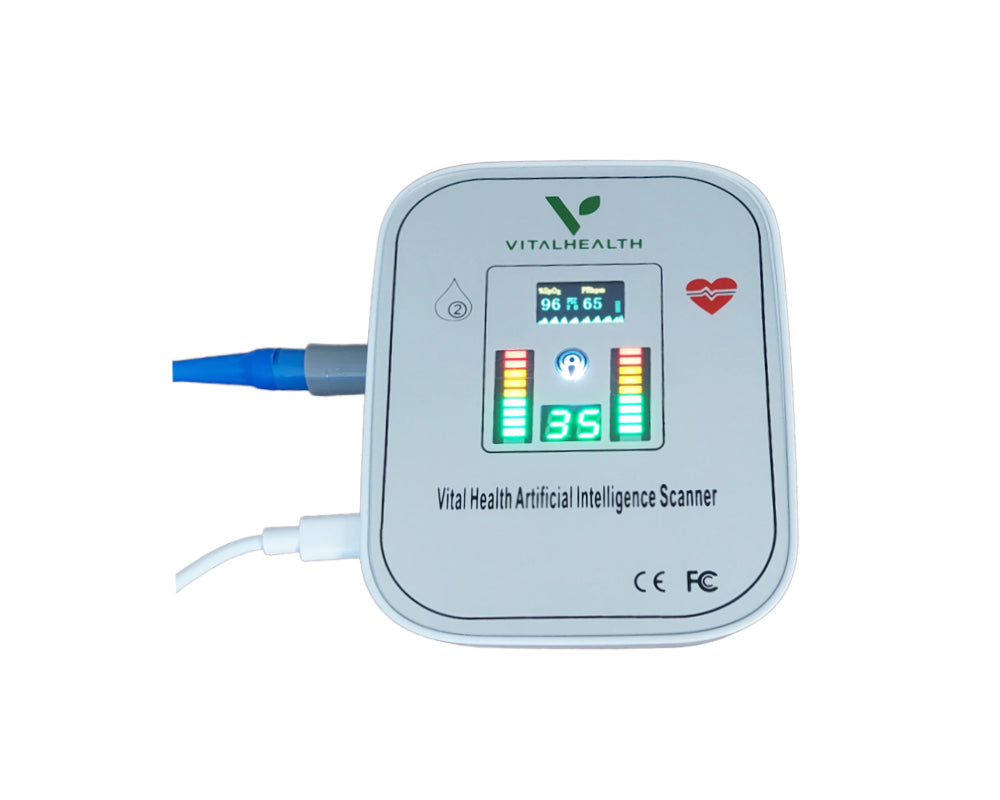 Modo de uso del Analizador Cuántico de Resonancia Magnética con Oxímetro de VitalHealth