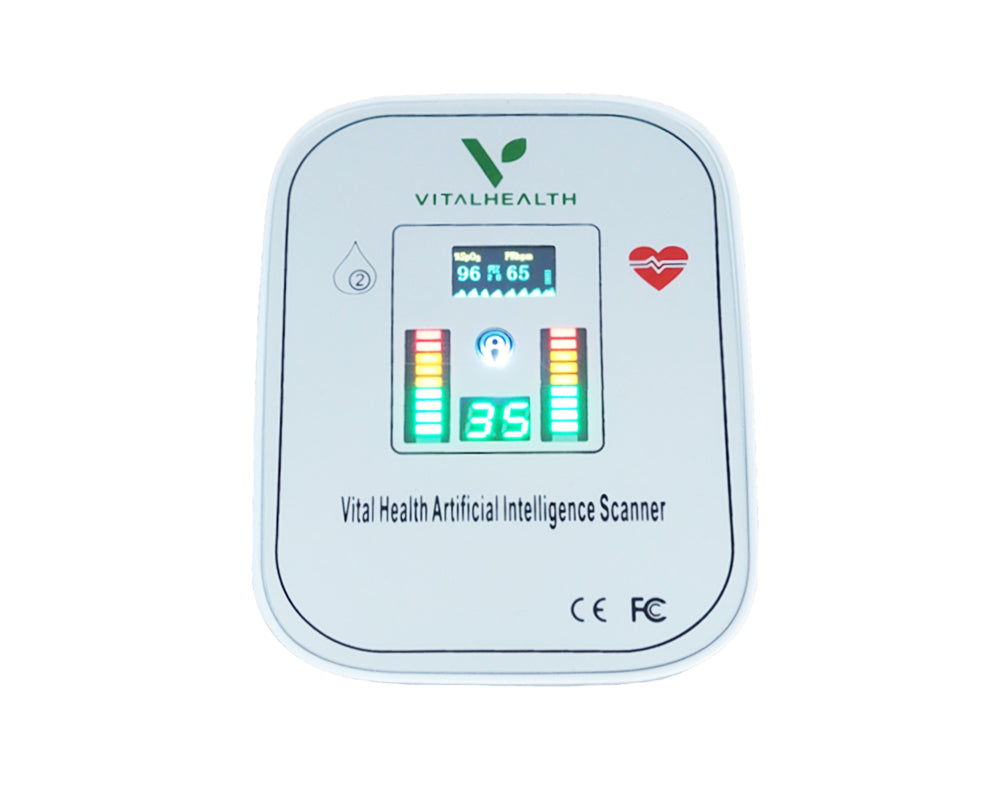 Analizador Cuántico de Resonancia Magnética con Pulsioxímetro digital de VitalHealth