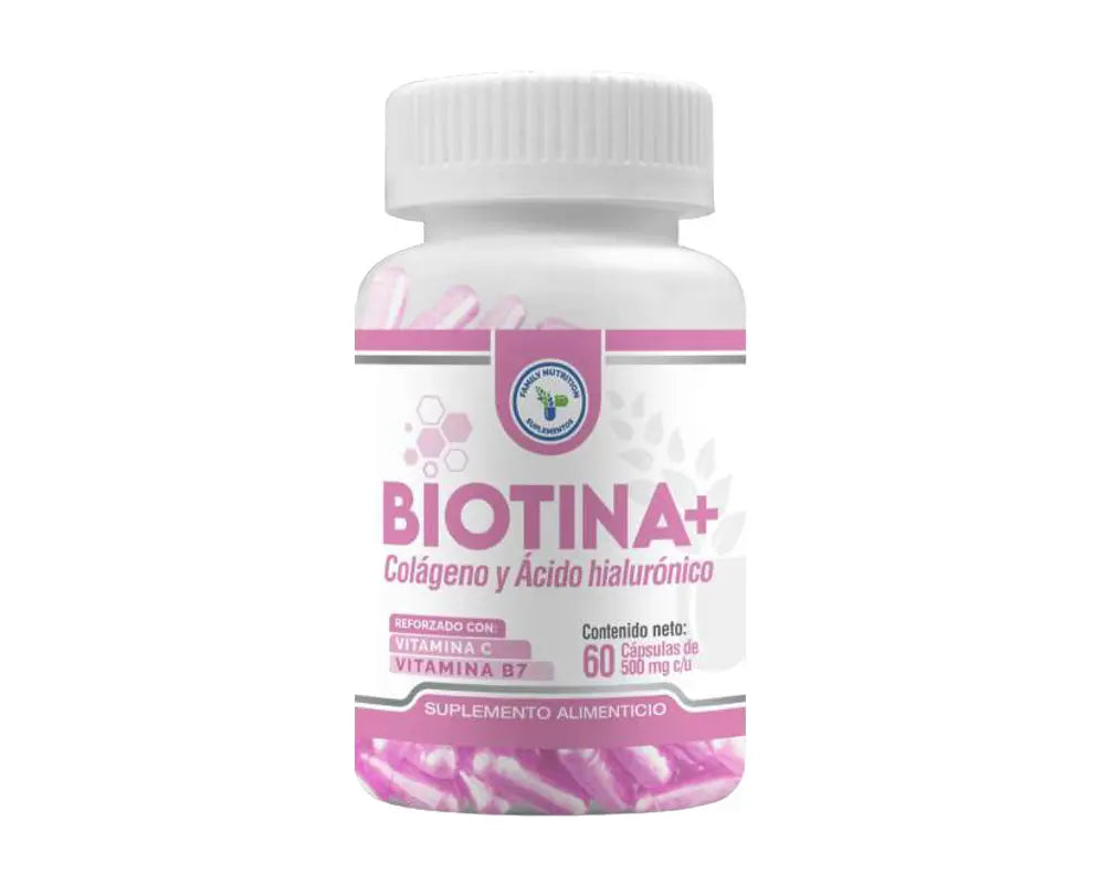 Biotina+ con Colágeno y Ácido Hialurónico Mejora la firmeza, hidratación y textura de la piel