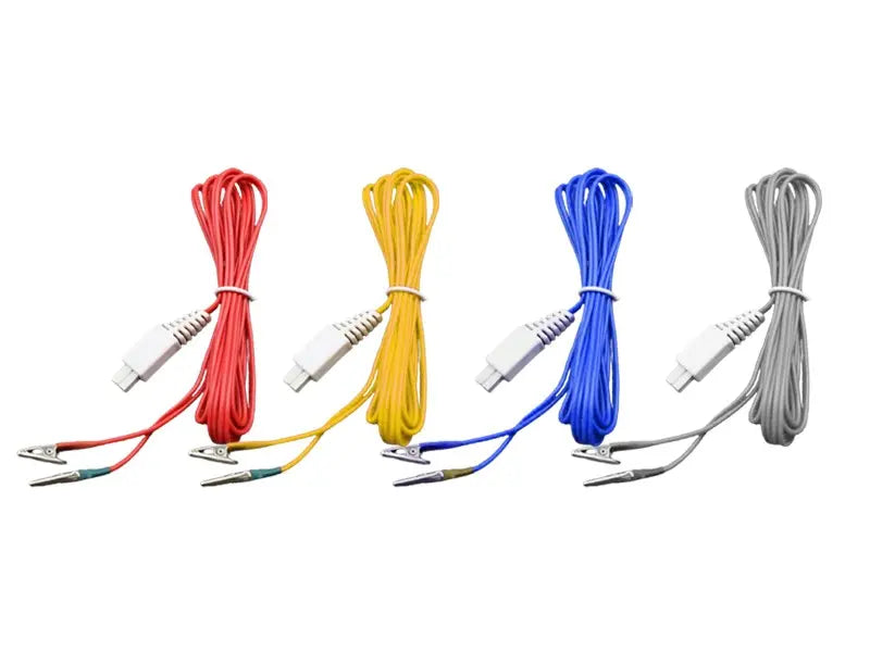 4 Repuesto cables para acupuntura sin aguja, Electroestimulador KWD-808-1