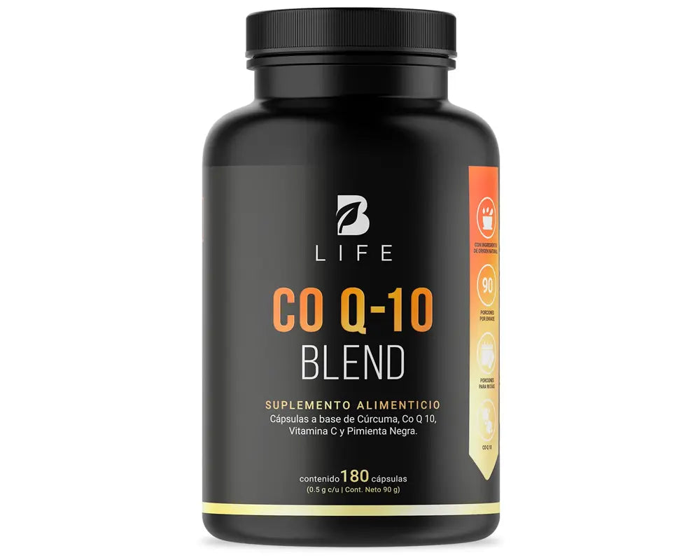 Beneficios Co Q-10 Blend B Life | Coenzima Q10   Potente efecto antioxidante Mejora la biodisponibilidad