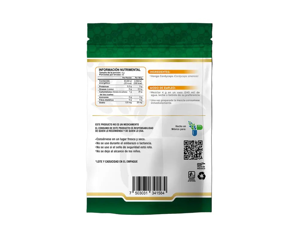 Cordyceps Mejora la memoria, concentración y enfoque mental