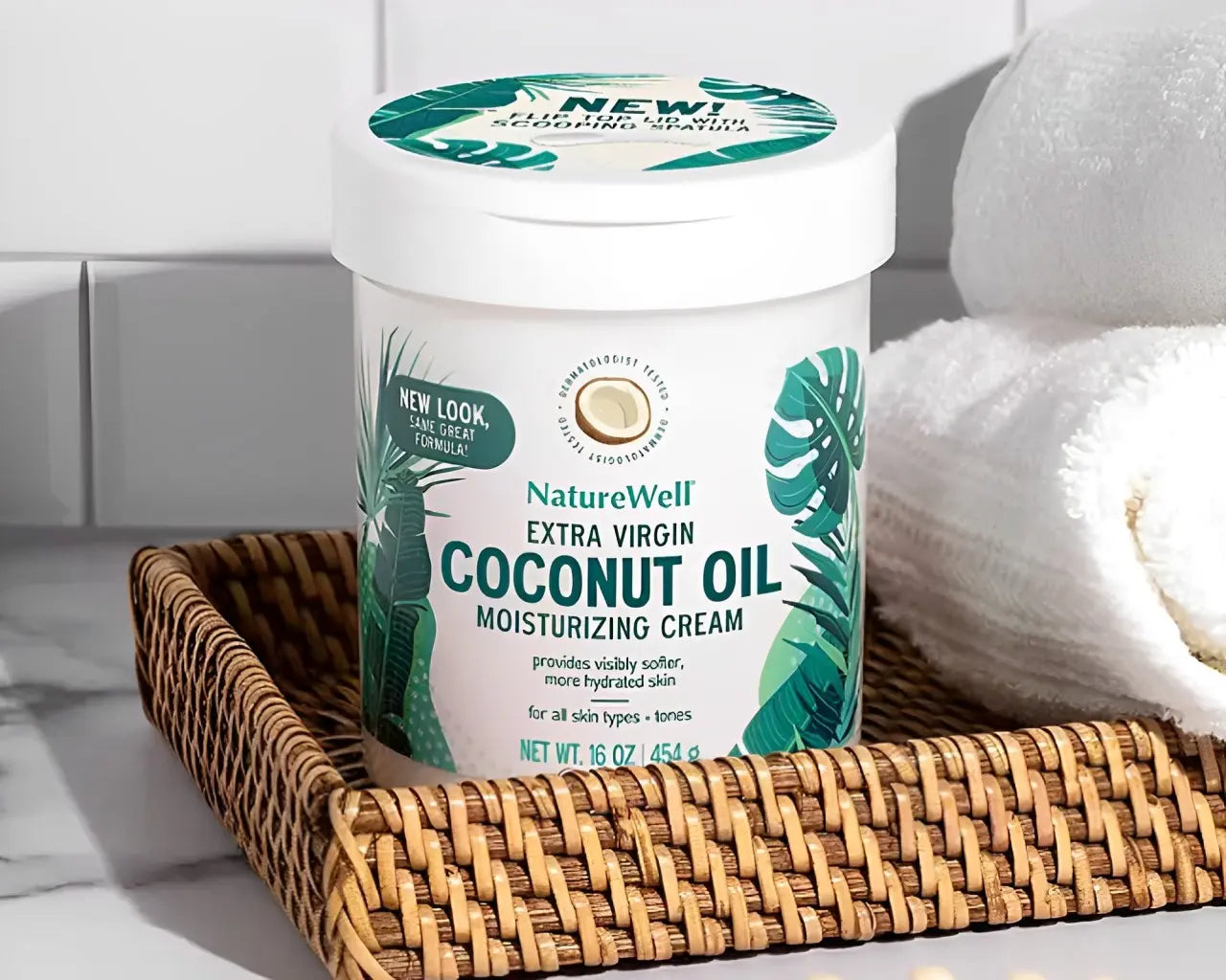 Crema Hidratante con Aceite De Coco Extra Virgen NatureWell