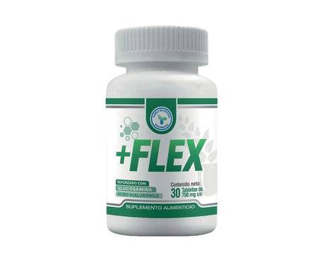 +Flex reforzado con glucosamina Apoyo articular natural Favorece la regeneración del cartílago