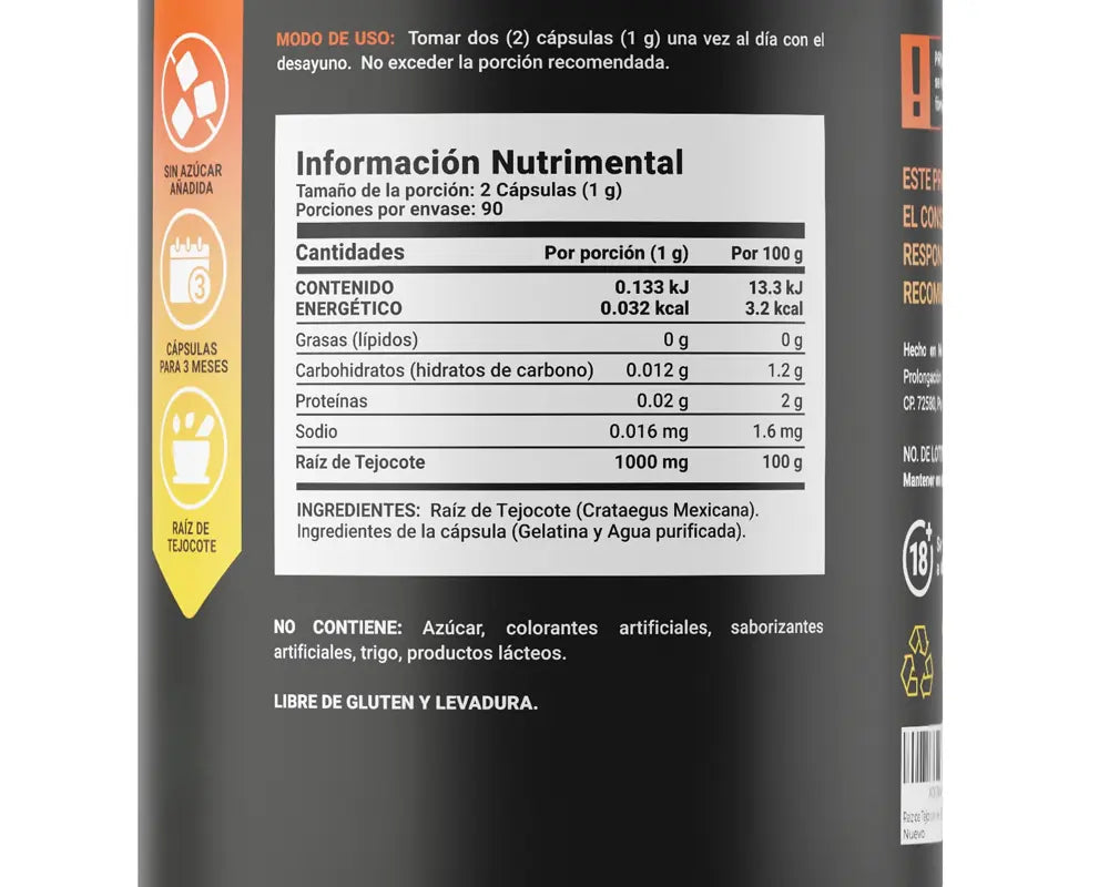 Ingredientes y Beneficios Hawthorn Root B Life | Raíz de Tejocote Antioxidante que previene enfermedades