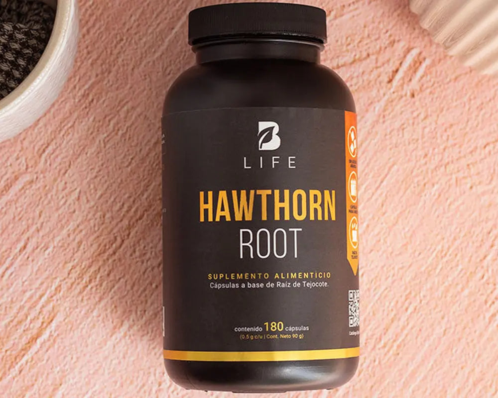 Hawthorn Root B Life | Raíz de Tejocote Promueve la pérdida de peso Reduce los niveles de glucosa y triglicéridos