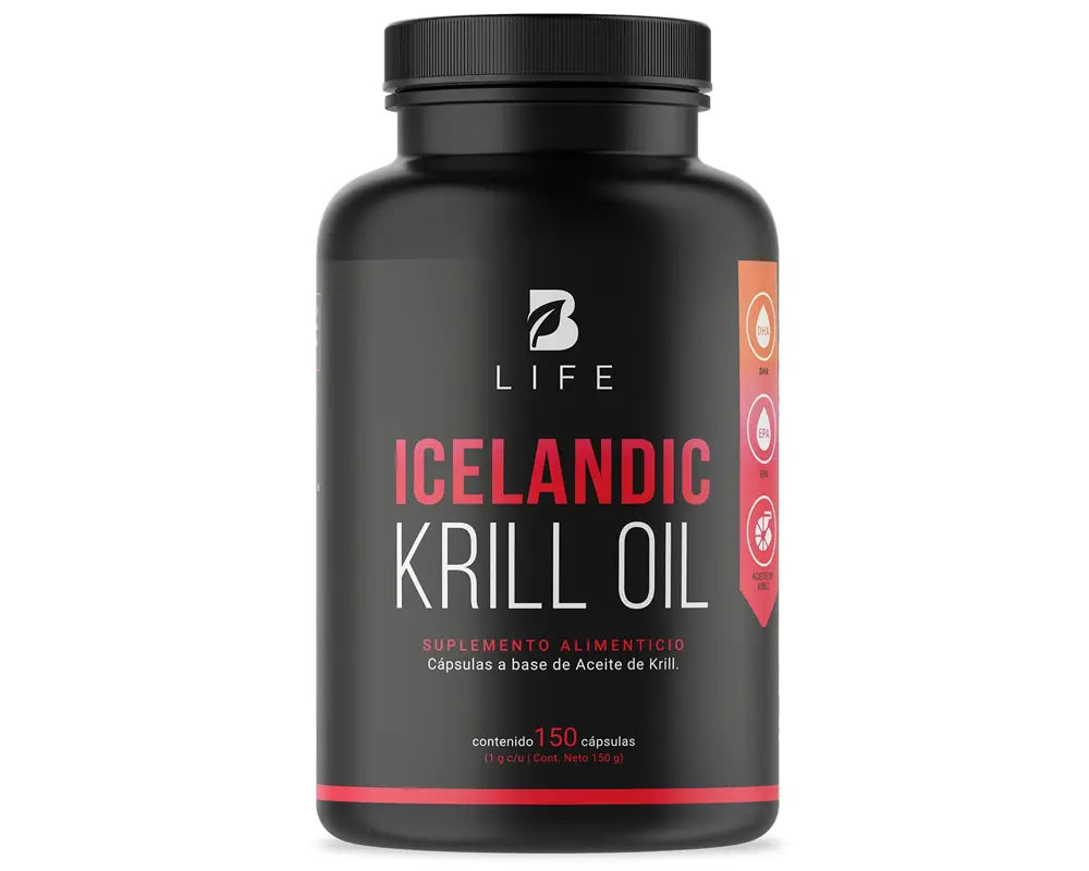 Beneficios Icelandic Krill Oil B Life | Aceite de Krill Mejora la función cognitiva