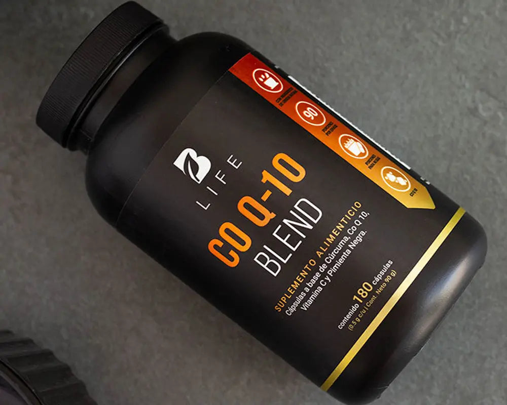 Ingredientes y Beneficios Co Q-10 Blend B Life | Coenzima Q10 Refuerza el sistema inmunológico Aumenta la energía celular