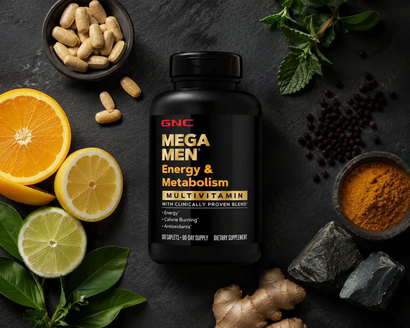 Ingredientes de GNC Mega Men Energy & Metabolism