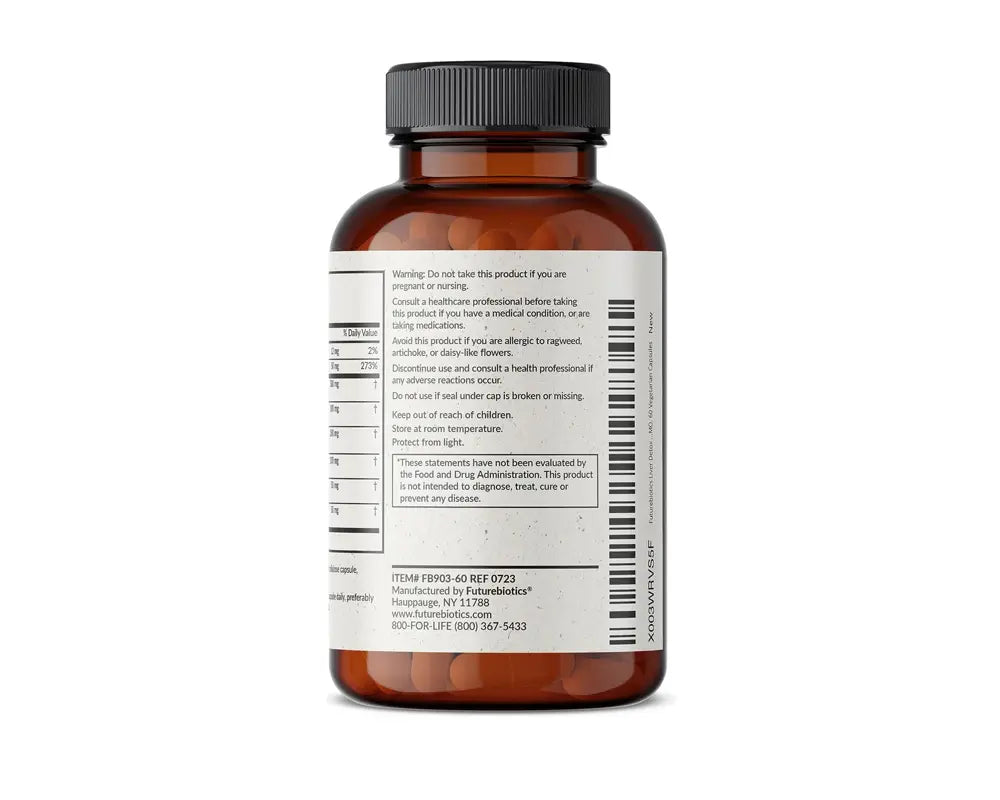Liver Detox Advanced Detox & Cleanse Formula Futurebiotics Contribuye al equilibrio antioxidante