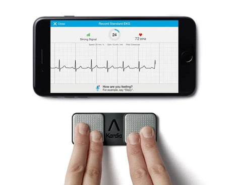 Dispositivo Monitor Cardiaco Portátil KardiaMobile, Seguimiento de la salud cardíaca, Sistema Cardiovascular