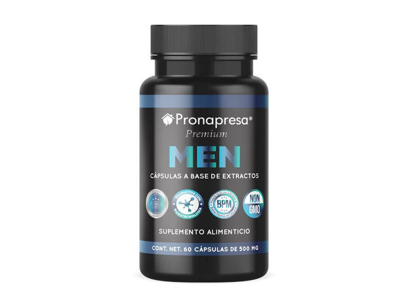 Pronapresa Premium Men Suplemento alimenticio para hombres a base de extractos para mayor biodisponibilidad