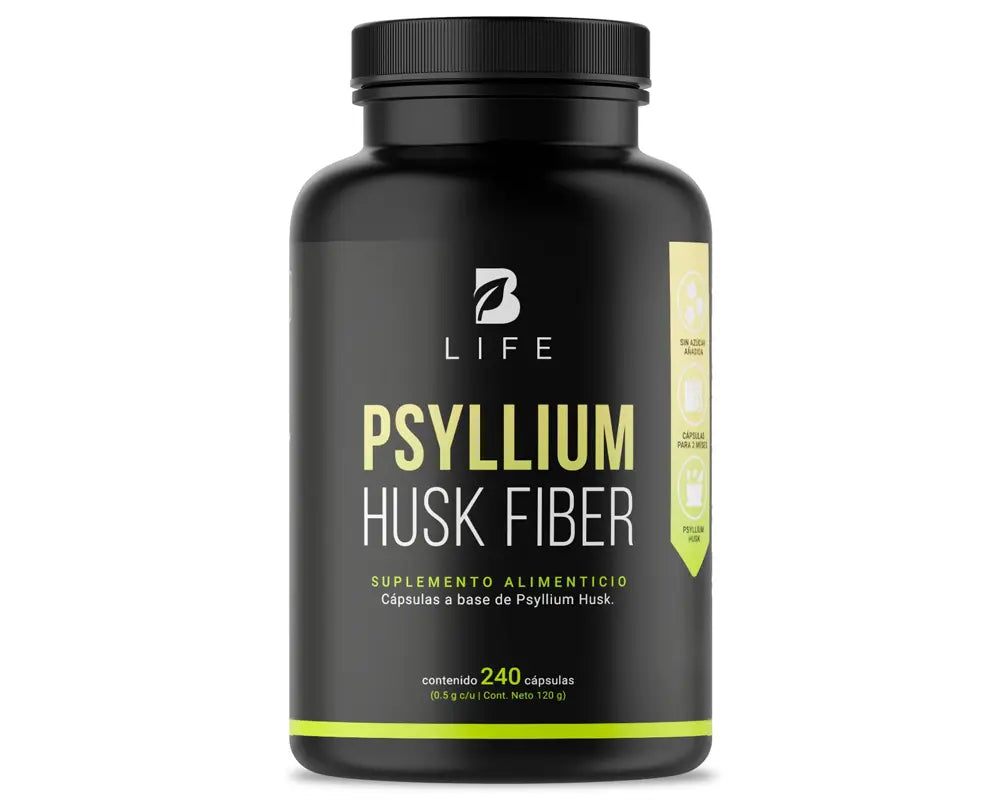 Ingredientes y Beneficios Psyllium Husk Fiber B Life | Fibra de Cáscara de Psyllium Propiedades desintoxicantes