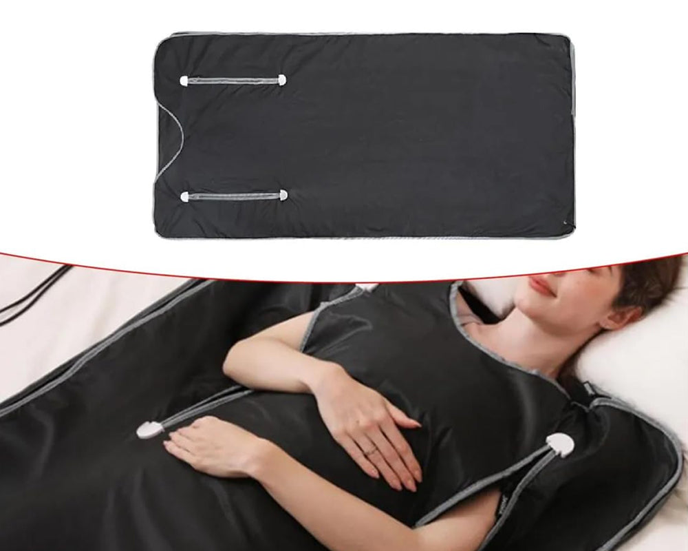 Sabana Sauna Detox Infrarroja Bi-zona de 8 capas con cierres para manos libres