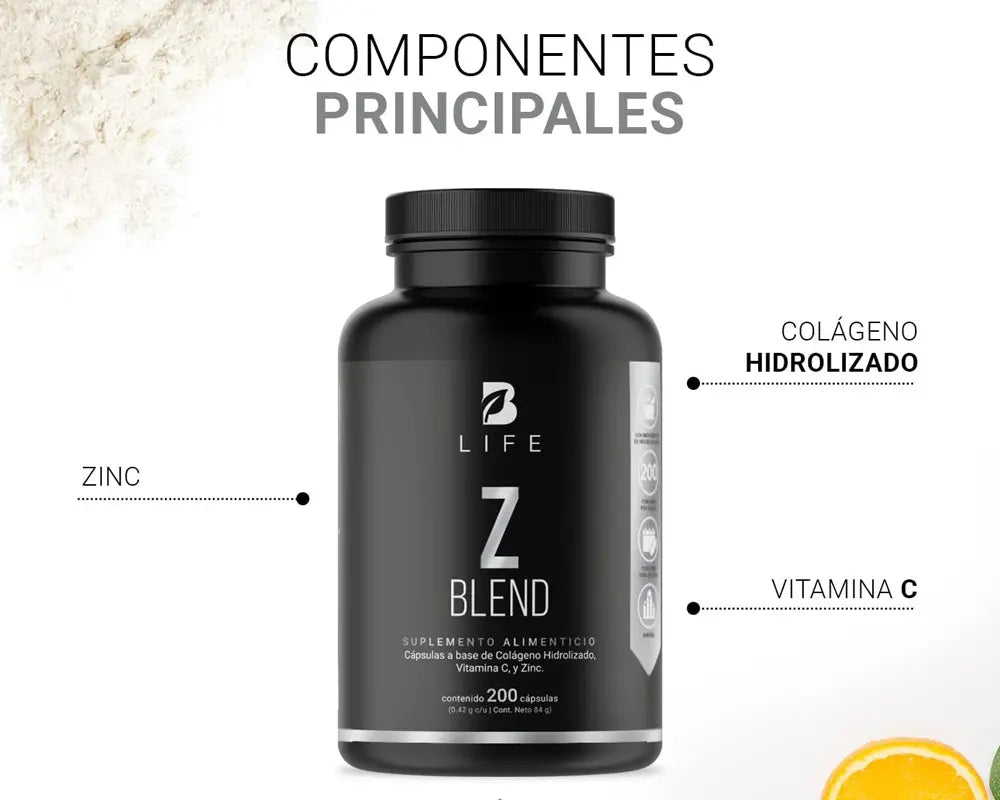 Z Blend B Life Estimula la producción natural de colágeno