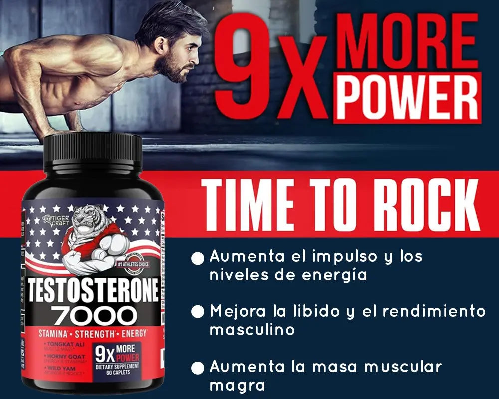 aumenta la masa muscular magra, mejora la libido y el rendimiento masculino