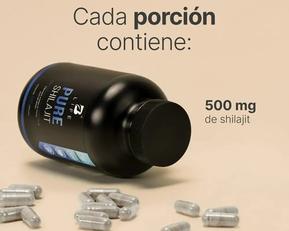 Pure Shilajit B Life Apoya la salud cardiovascular Energía sostenida y menor fatiga