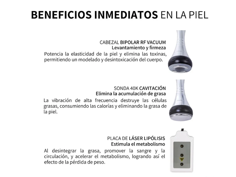 Beneficios Máquina Ultrasónica de Radiofrecuencia para Cavitación 6 en 1