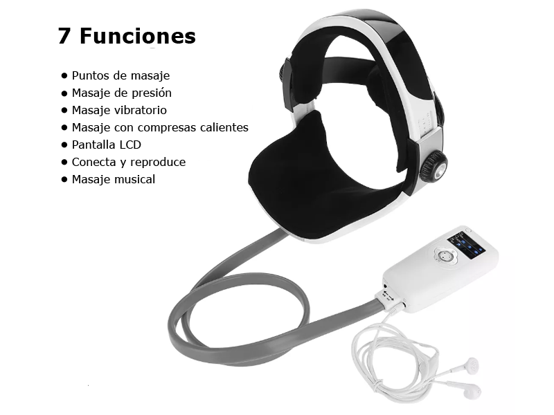 Funciones Casco Eléctrico Casco Eléctrico Masajeador Estimulador de Puntos de Acupuntura