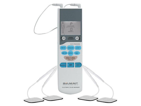 Estimulador de Pulsos Electrónicos TENS Belmint - Tienda Naturista Pronapresa - dolor, Dolores, Dual, electro estimulador, electroestimulador, electrónicos, ems, estimulacion, estimulador, estimuladores, estres, fibromialgia, Herramientas de diagnóstico, Masaje, masajeador, Masajes, multifuncional, musculos, músculo, osteoartritis, pads, pulsos, Stress, tens, Terapia, TNS