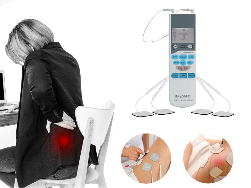 Estimulador de Pulsos Electrónicos TENS Belmint - Tienda Naturista Pronapresa - dolor, Dolores, Dual, electro estimulador, electroestimulador, electrónicos, ems, estimulacion, estimulador, estimuladores, estres, fibromialgia, Herramientas de diagnóstico, Masaje, masajeador, Masajes, multifuncional, musculos, músculo, osteoartritis, pads, pulsos, Stress, tens, Terapia, TNS
