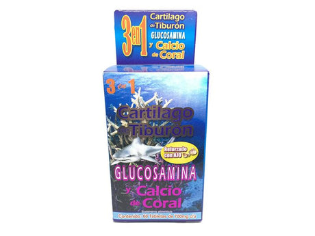 Glucosamina 3 en 1 Reforzado con Ajo - Tienda Naturista Pronapresa - Ajo, allium sativum, Analgésico, Antiinflamatorio, Artritis, Calcio de Coral, cartilago de tiburon, cartilagos, cartílago, Complementos Alimenticios, Glucosamina, Huesos, Magnesio, Metil Sulfonil Metano (MSM), MSM, Ortiga, Osteoartritis, Osteoporosis, Reuma, Reumas, Reumatismo, Sistema Articular, Sistema Óseo, Suplementos Alimenticios, Urtica, Urtica Dioica, Vitamina C, Vitamina D, Vitamina D3