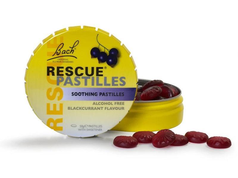 Pastillas Rescue Remedy de Flores de Bach.