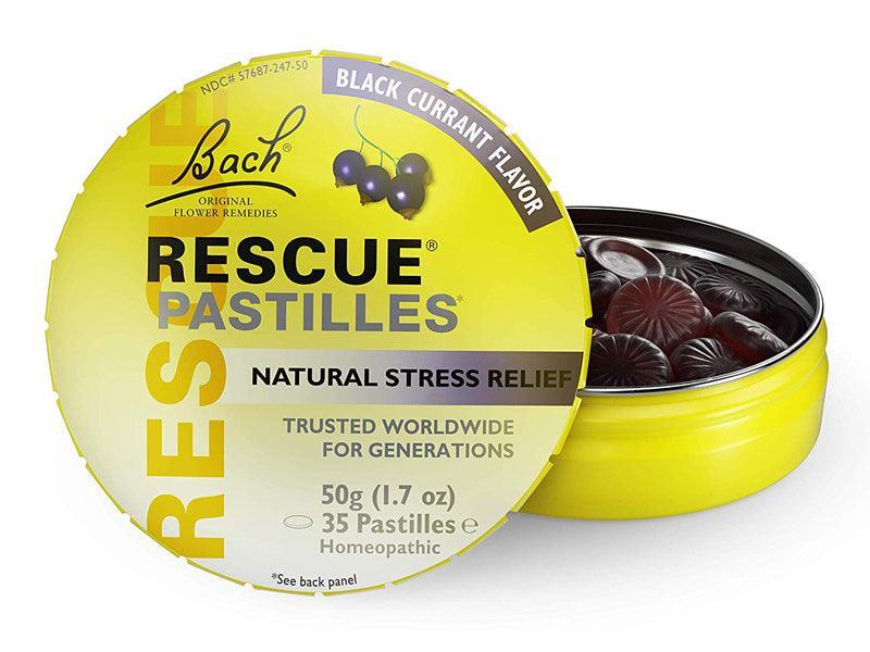 Pastillas Rescue Remedy de Flores de Bach.