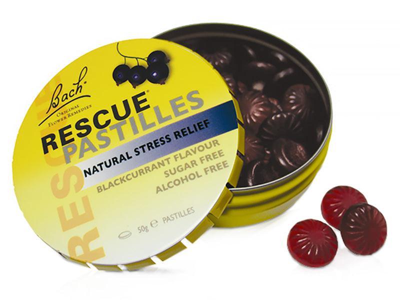 Pastillas Rescue Remedy de Flores de Bach.