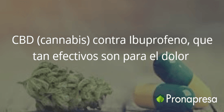 CBD(cannabis) contra Ibupofeno, que tan efectivos son para el dolor - Tienda Naturista Pronapresa - Ansiedad, Bienestar, CBD, Consejos, Depresión, Dolor, Estrés, Insomnio, Naturopatía, Nervios, Salud, Salud Mental