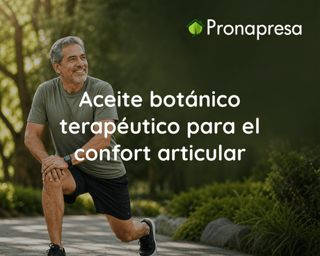Aceite botánico terapéutico para el confort articular