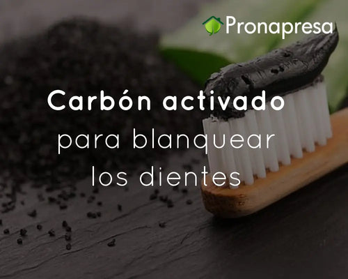 Carbón activado para blanquear los dientes