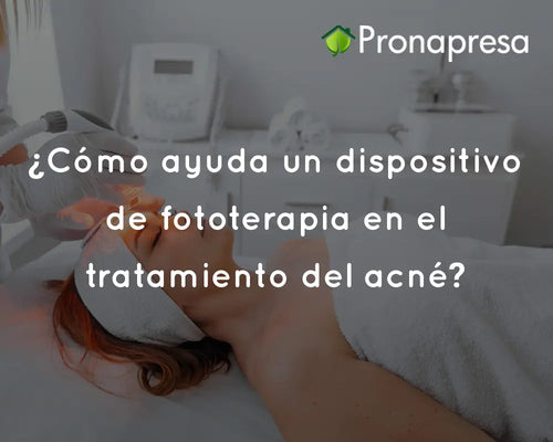 ¿Cómo ayuda un dispositivo de fototerapia en el tratamiento del acné?