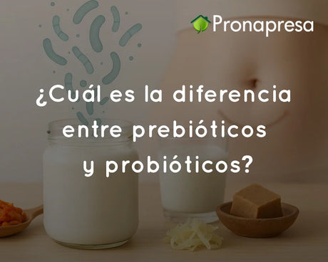 ¿Cuál es la diferencia entre prebióticos y probióticos?
