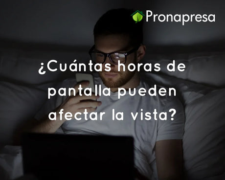 ¿Cuántas horas de pantalla pueden afectar la vista?