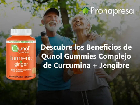 Descubre los Beneficios de Qunol Gummies Complejo de Curcumina + Jengibre