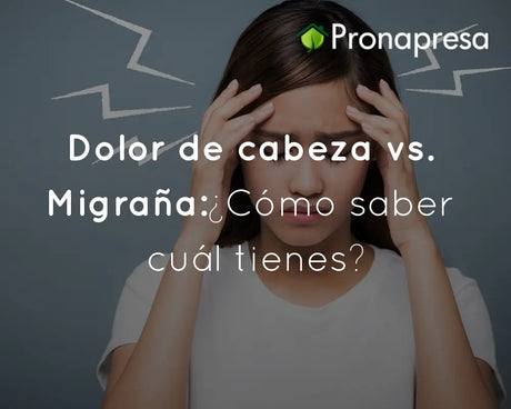 Dolor de cabeza vs. Migraña: ¿Cómo saber cuál tienes?