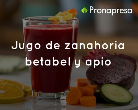 Jugo de zanahoria betabel y apio