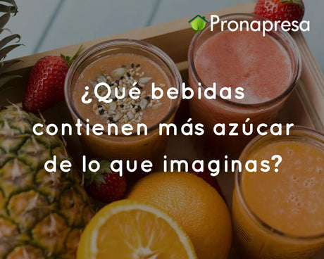 ¿Qué bebidas contienen más azúcar de lo que imaginas?