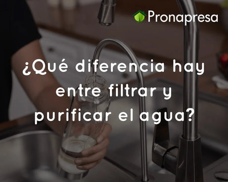 ¿Qué diferencia hay entre filtrar y purificar el agua?